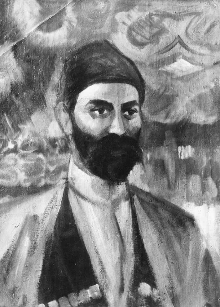 «Поет К. Хетагуров» 1940. Полотно, олія